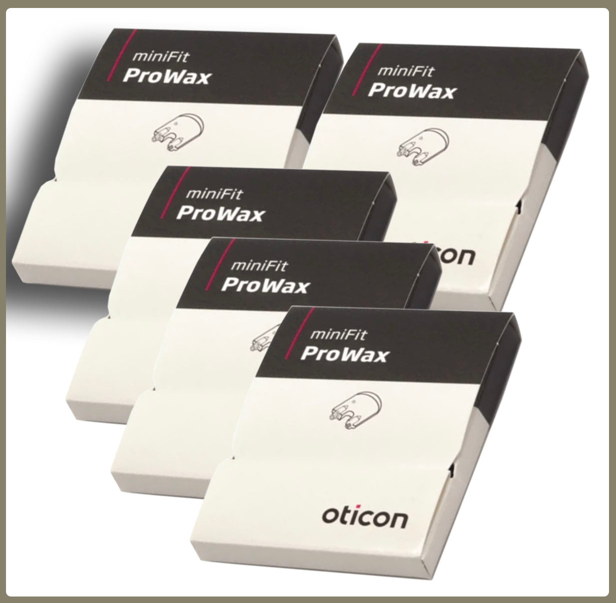 5 Packs ProWAX Minifit Wax Guards Filters for Oticon. 30 Total