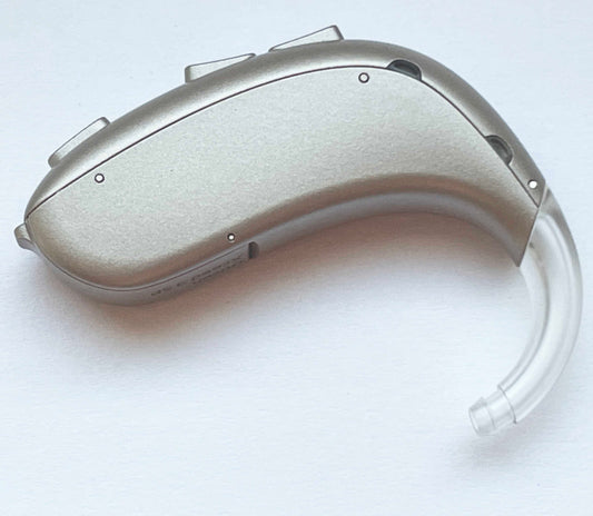 Used,Oticon Xceed 2 UP BTE/ Severe to Profound / Beige Color