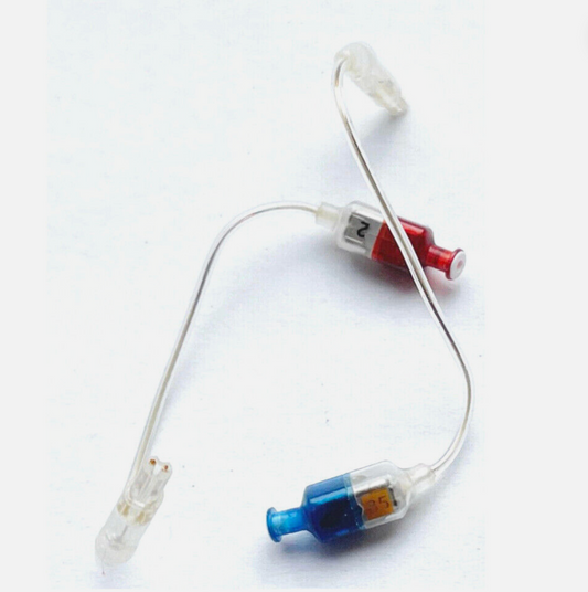 Used, Pair of Oticon Speaker Units Minifit Wire, Size 2, 85 dB