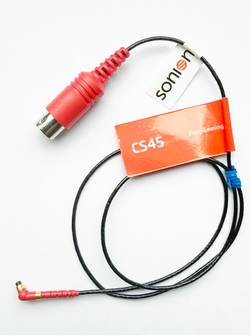 New Sonion CS45 Programming Cable. Red Color. S/N - 4502-1055202 - USA Shipping
