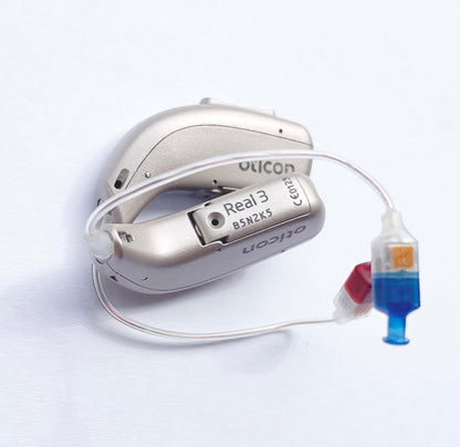 Used, Pair of Oticon Real 3 miniRITER / Premium Level/ Beige Color - USA Shipping