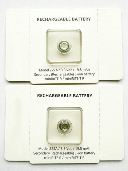 Pair of Model Z22A for a all rechargeable hearing aids OTICON + Removal Tool