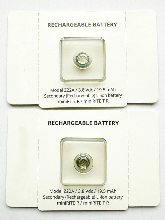 Pair of Model Z22A for a all rechargeable hearing aids OTICON + Removal Tool