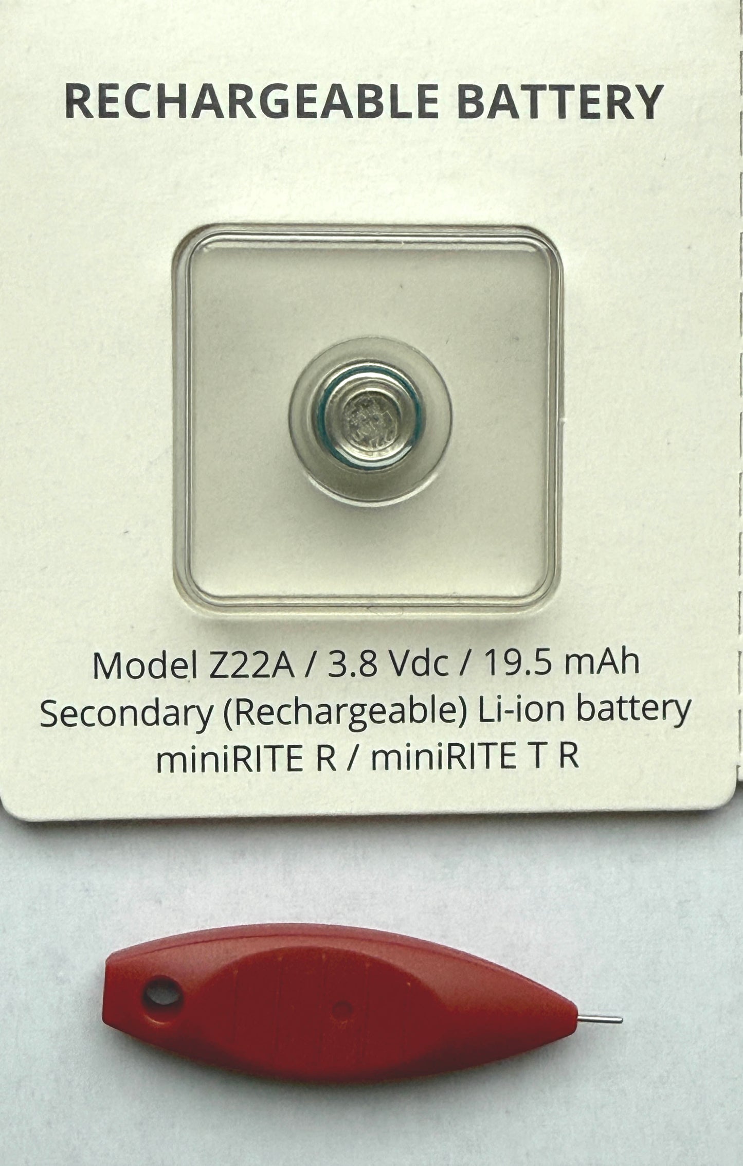 Model Z22A for a all rechargeable hearing aids OTICON + Removal Tool