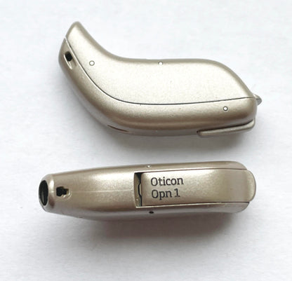 Used, Pair of Oticon OPN 1 miniRITE / Beige Color