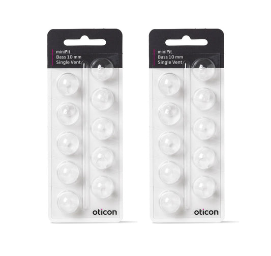 2 Packs Oticon Domes miniFit 10mm For Hearing Aids (20 pcs)